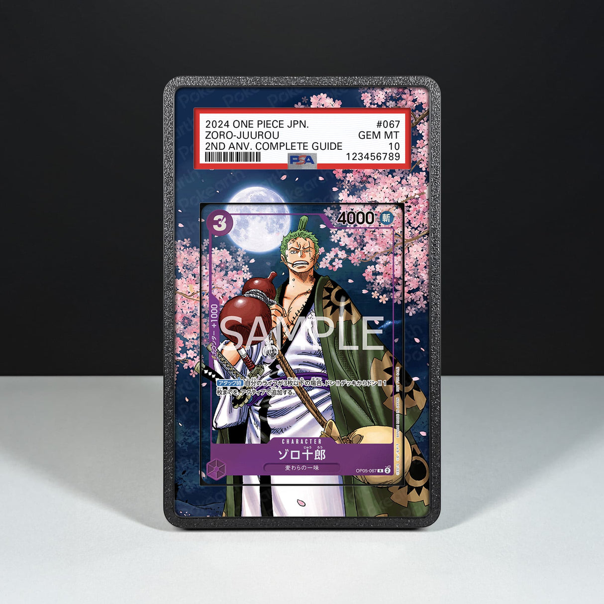 Zoro-Juurou OP05-067 - Graded Card Extended Artwork Display Case - Display Case Extended Artwork Pokearth