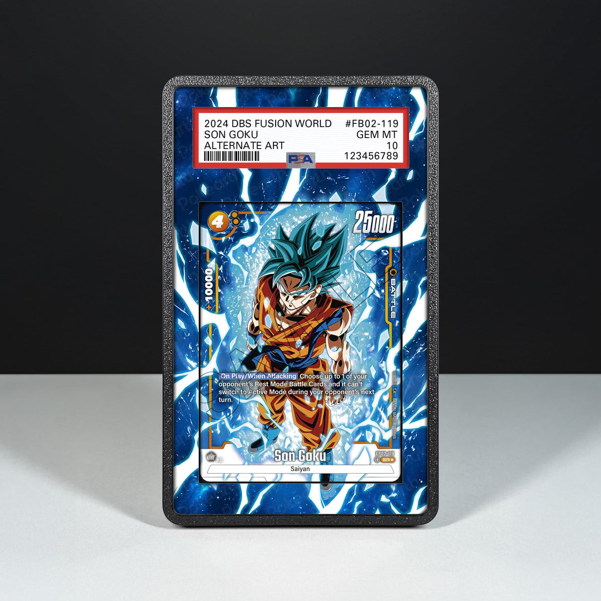 Son Goku FB02-119 - Graded Card Extended Artwork Display Case - Display Case Extended Artwork Pokearth