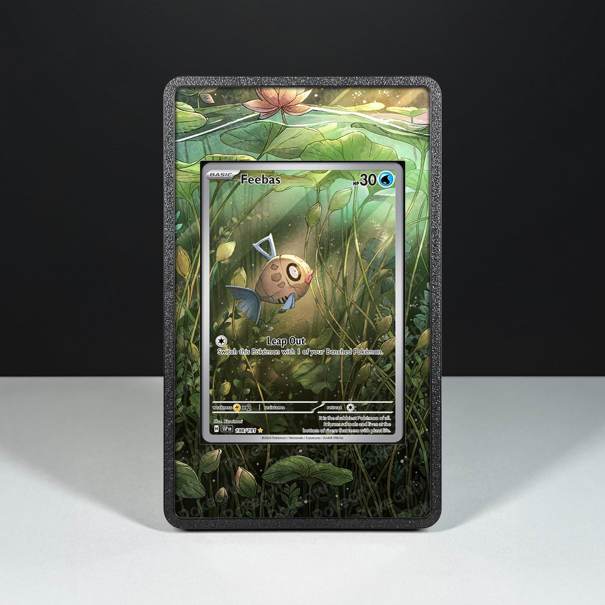 Feebas 198/191 - Custodia con Artwork Esteso per Carte Pokémon - Display Case Extended Artwork Pokearth