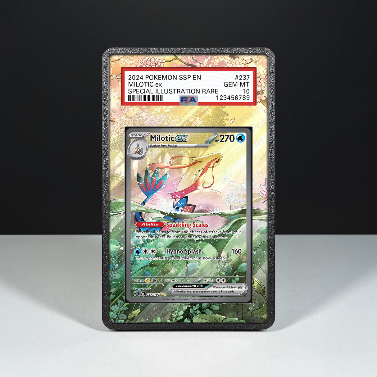 Milotic ex 237/191 - Graded Card Extended Artwork Display Case - Display Case Extended Artwork Pokearth