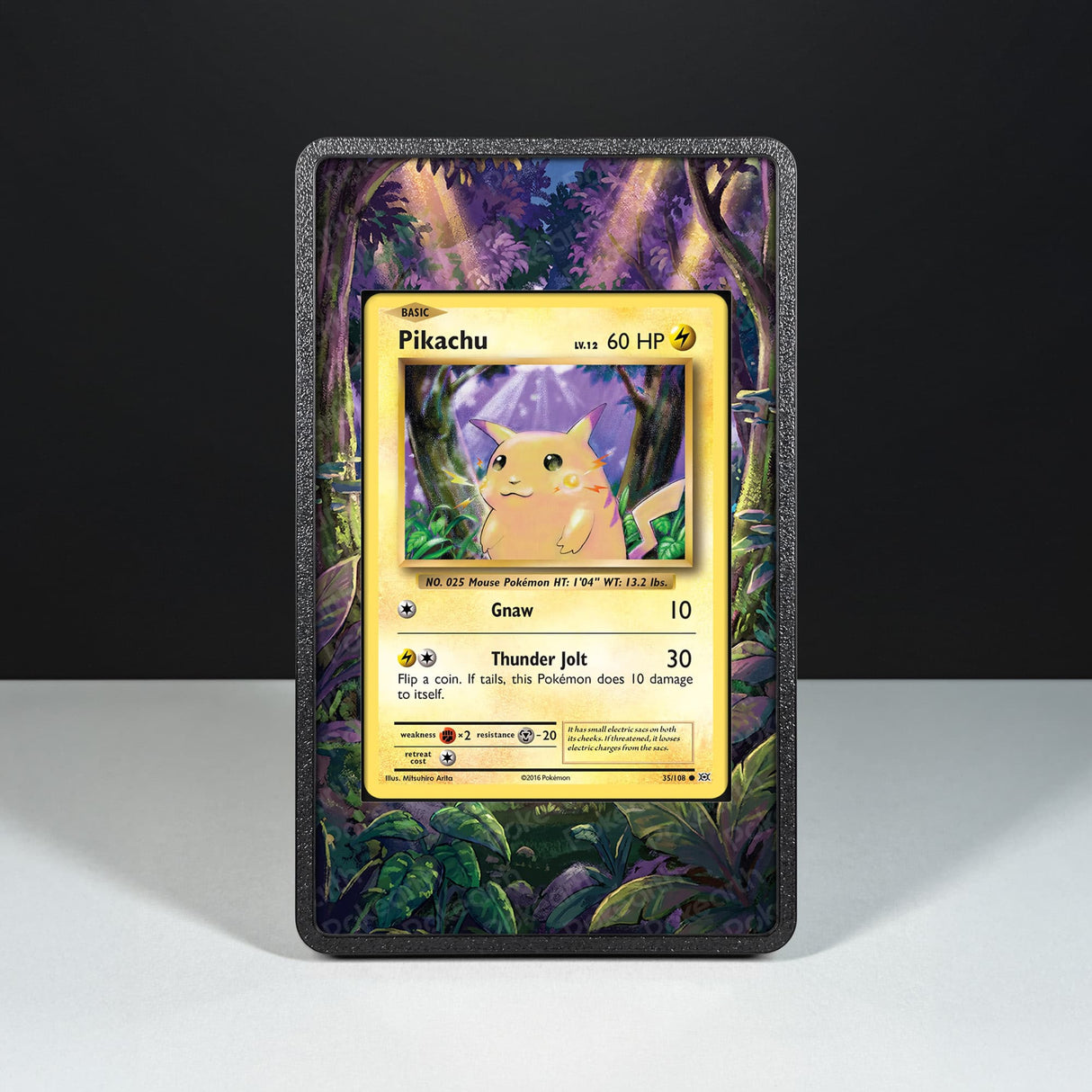 Pikachu 35/108 - Custodia con Artwork Esteso per Carte Pokémon - Display Case Extended Artwork Pokearth