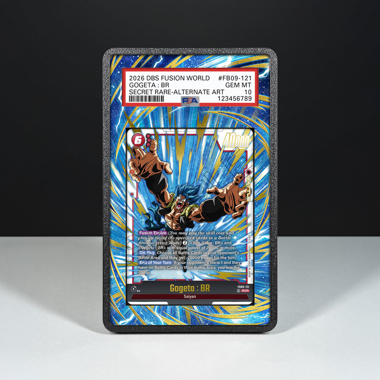 Gogeta : BR FB09-121 - Graded Card Extended Artwork Display Case - Display Case Extended Artwork Pokearth