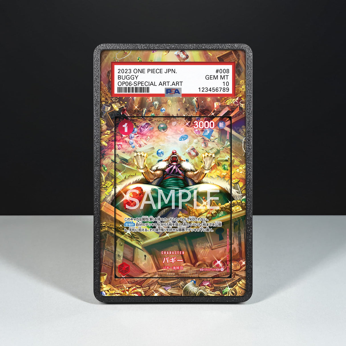 Buggy OP03-008 - Custodia con Artwork Esteso per Carte Gradate - Display Case Extended Artwork Pokearth