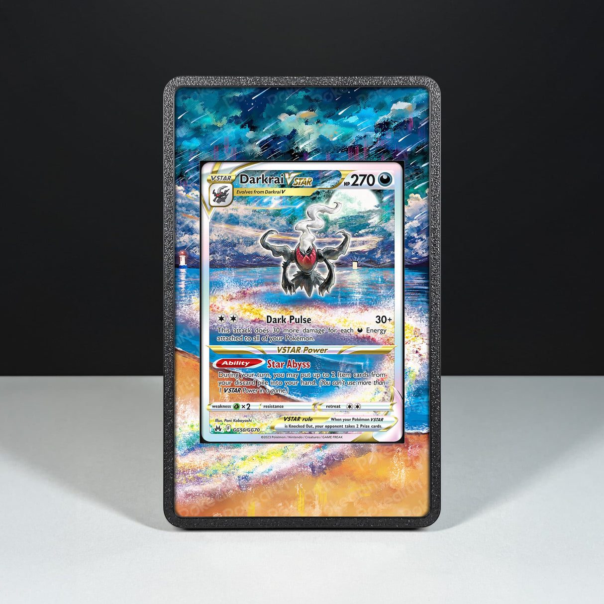 Darkrai V ASTRO GG50/GG70 - Custodia con Artwork Esteso per Carte Pokémon - Display Case Extended Artwork Pokearth