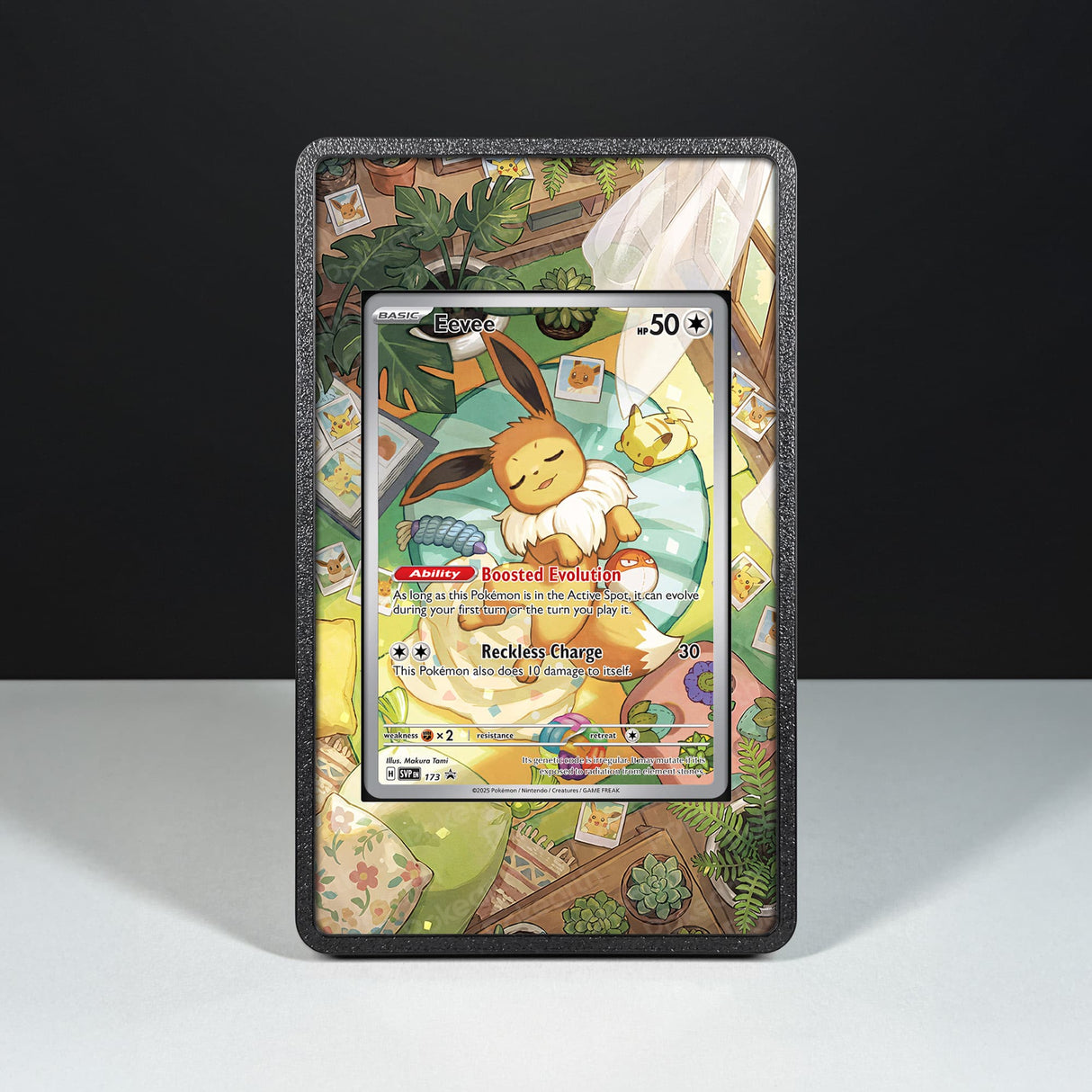 Eevee SVP 173 - Custodia con Artwork Esteso per Carte Pokémon - Display Case Extended Artwork Pokearth
