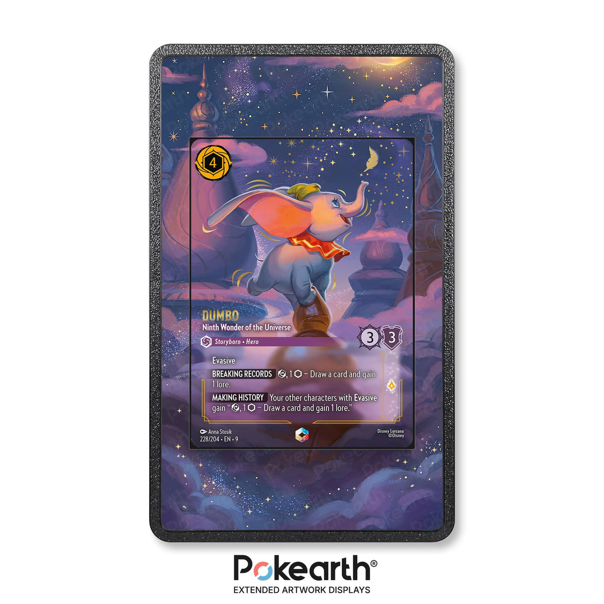 Dumbo - Ninth Wonder of the Universe 228/204 Enchanted - Disney Lorcana Extended Artwork Display Case - Display Case Extended Artwork Pokearth