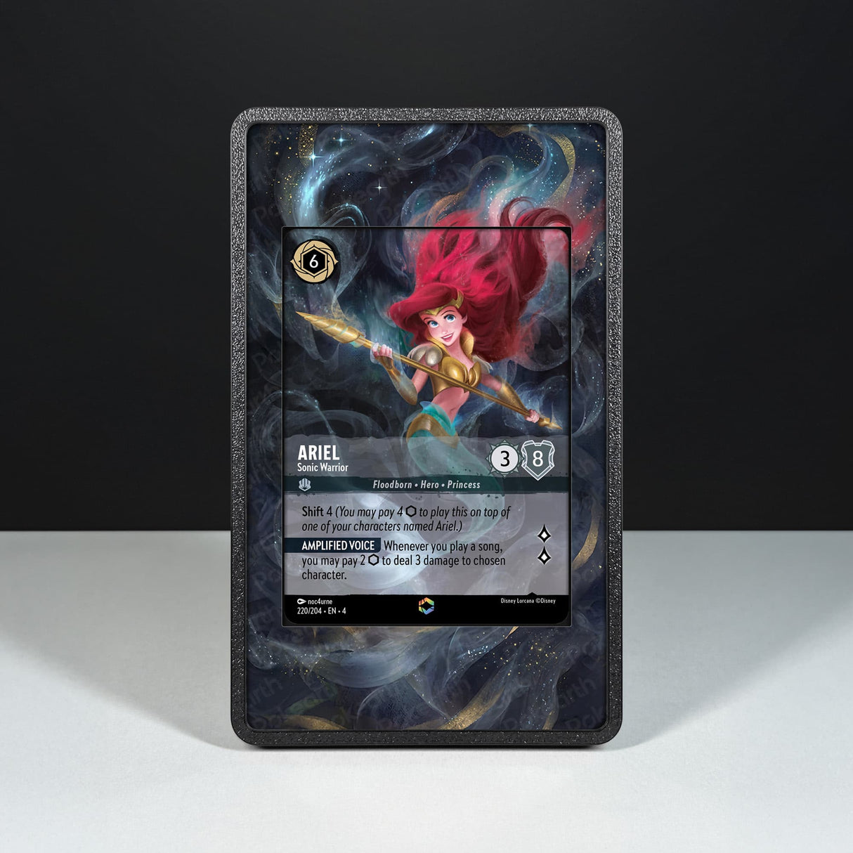 Ariel - Sonic Warrior 220/204 Enchanted - Disney Lorcana Extended Artwork Display Case - Display Case Extended Artwork Pokearth
