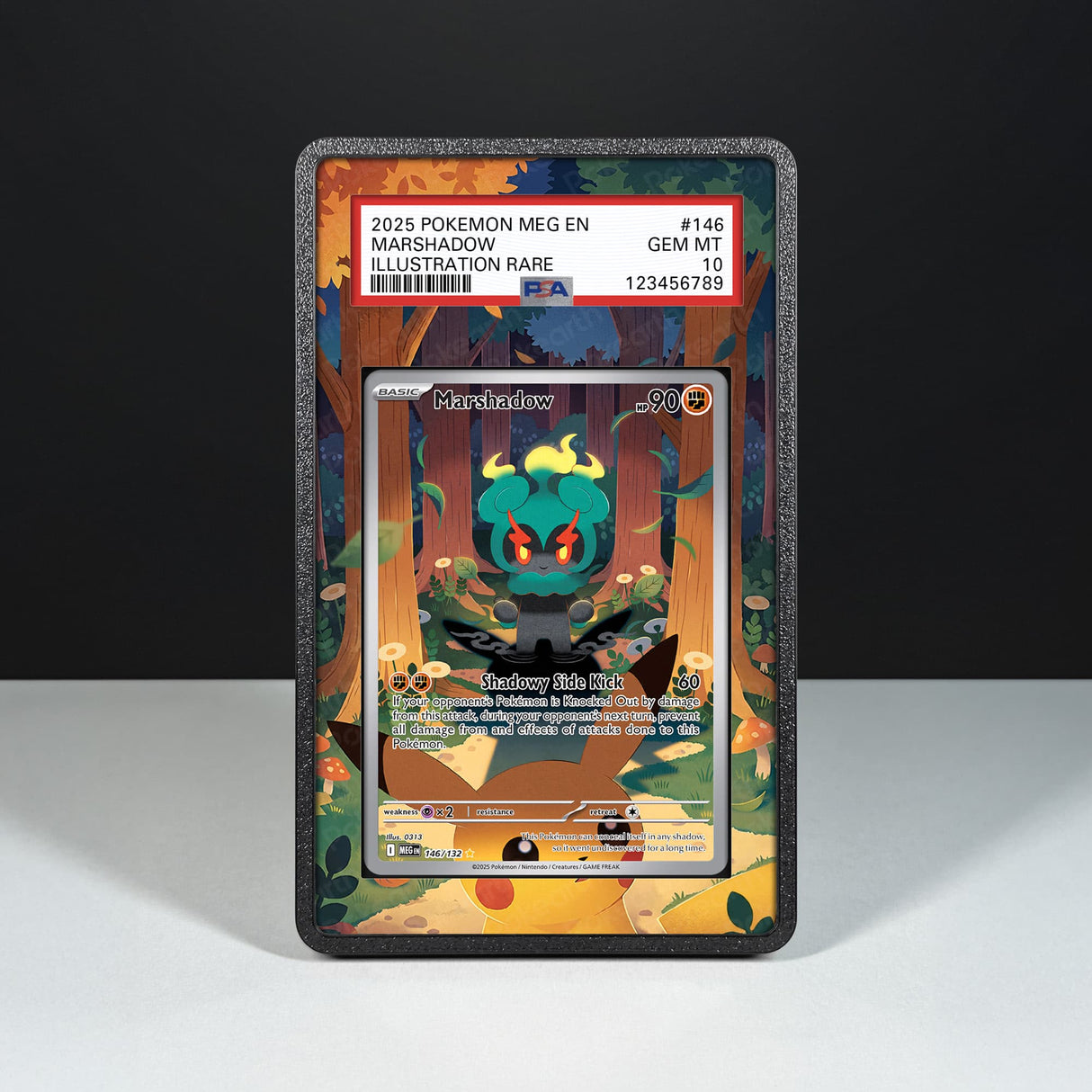 Marshadow 146/132 - Graded Card Extended Artwork Display Case - Display Case Extended Artwork Pokearth