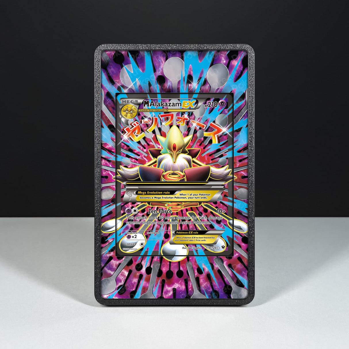 M Alakazam EX 118/124 - Custodia con Artwork Esteso per Carte Pokémon - Display Case Extended Artwork Pokearth