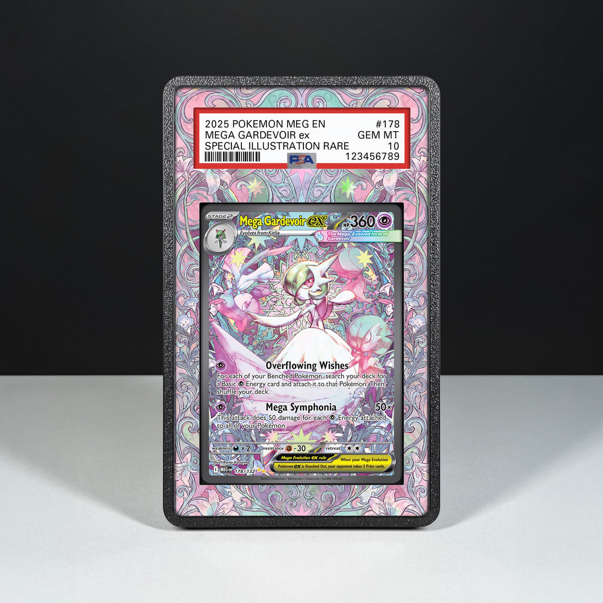 Mega Gardevoir ex 178/132 - Graded Card Extended Artwork Display Case - Display Case Extended Artwork Pokearth