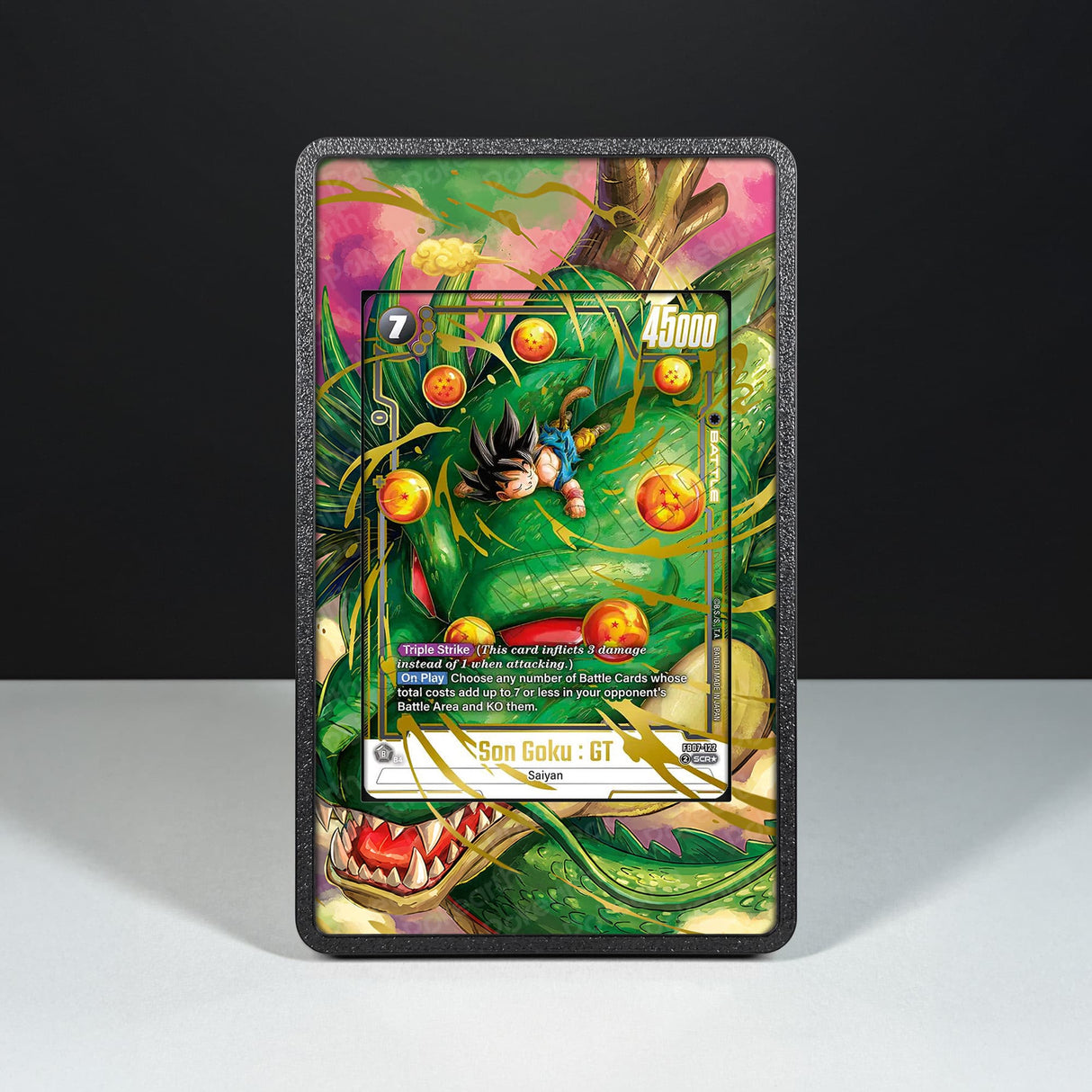 Son Goku : GT FB07-122 - Custodia con Artwork Esteso per Carte Dragon Ball - Display Case Extended Artwork Pokearth