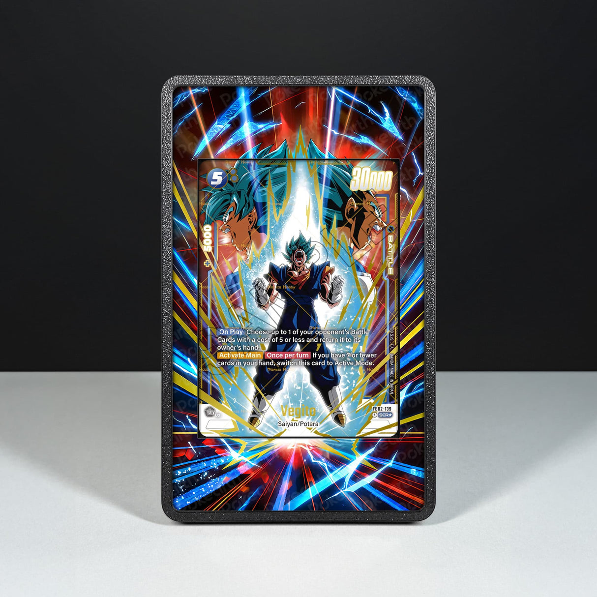 Vegito FB02-139 - Custodia con Artwork Esteso per Carte Dragon Ball - Display Case Extended Artwork Pokearth