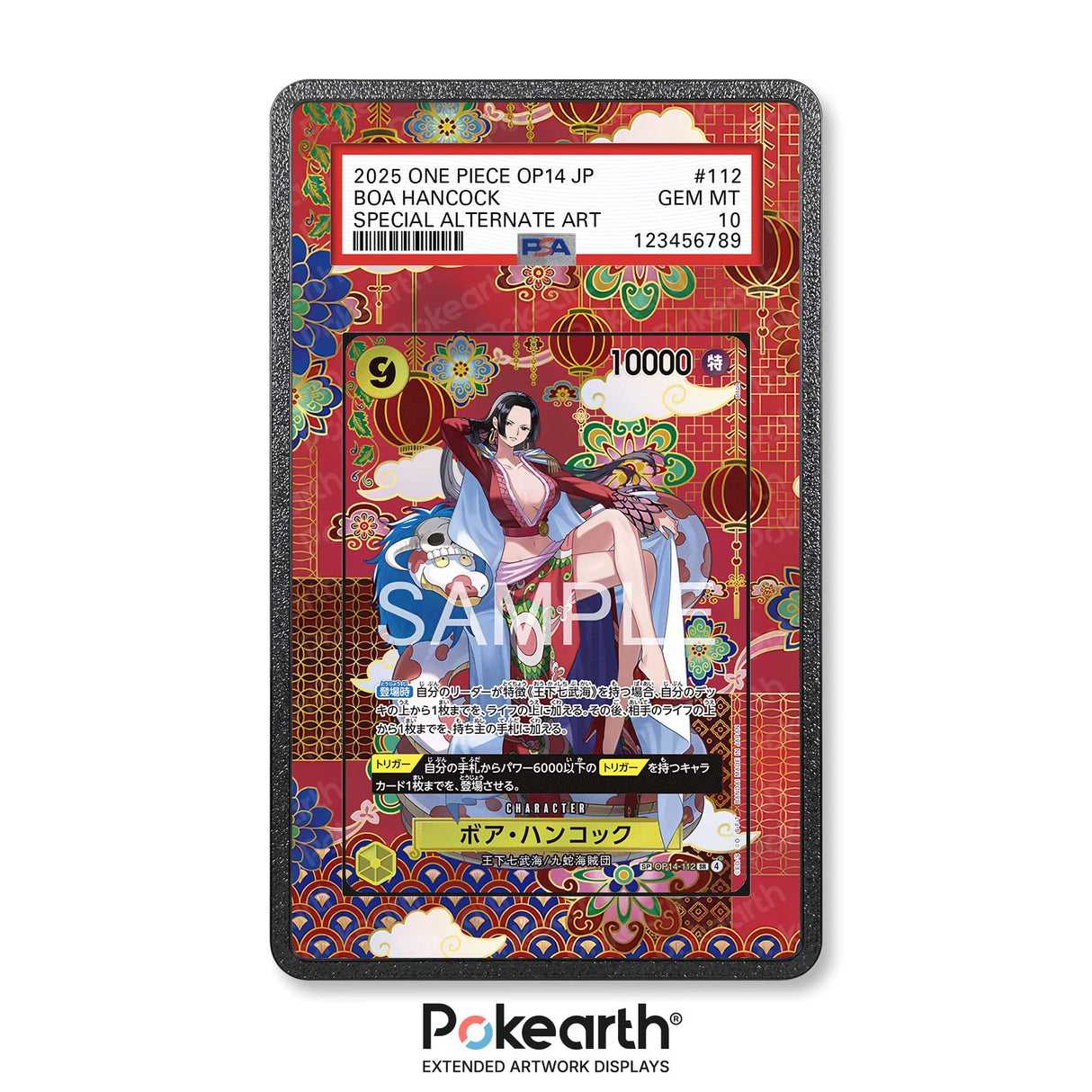 Boa Hancock OP14-112 - Custodia con Artwork Esteso per Carte Gradate - Display Case Extended Artwork Pokearth