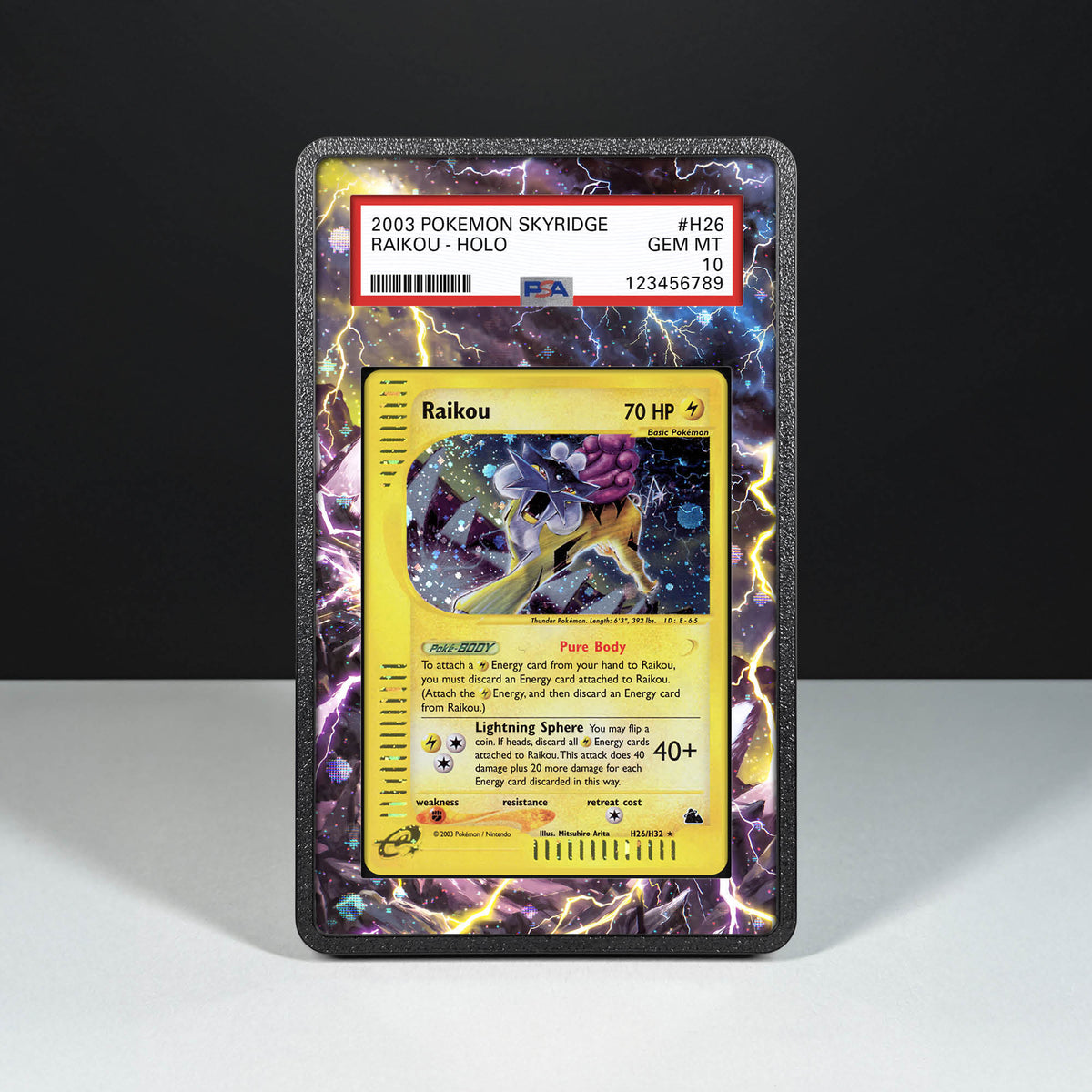 Raikou H26/H32 - Hülle mit erweitertem Artwork für gegradete Karten