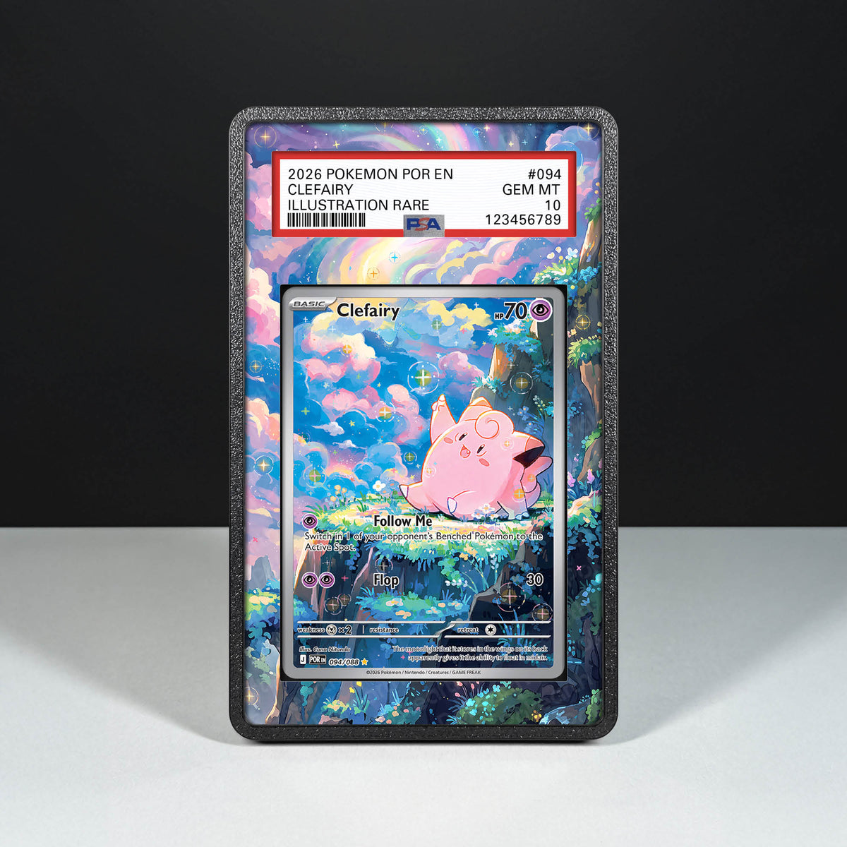 Pixi 094/088 - Case mit erweitertem Artwork für gegradete Karten