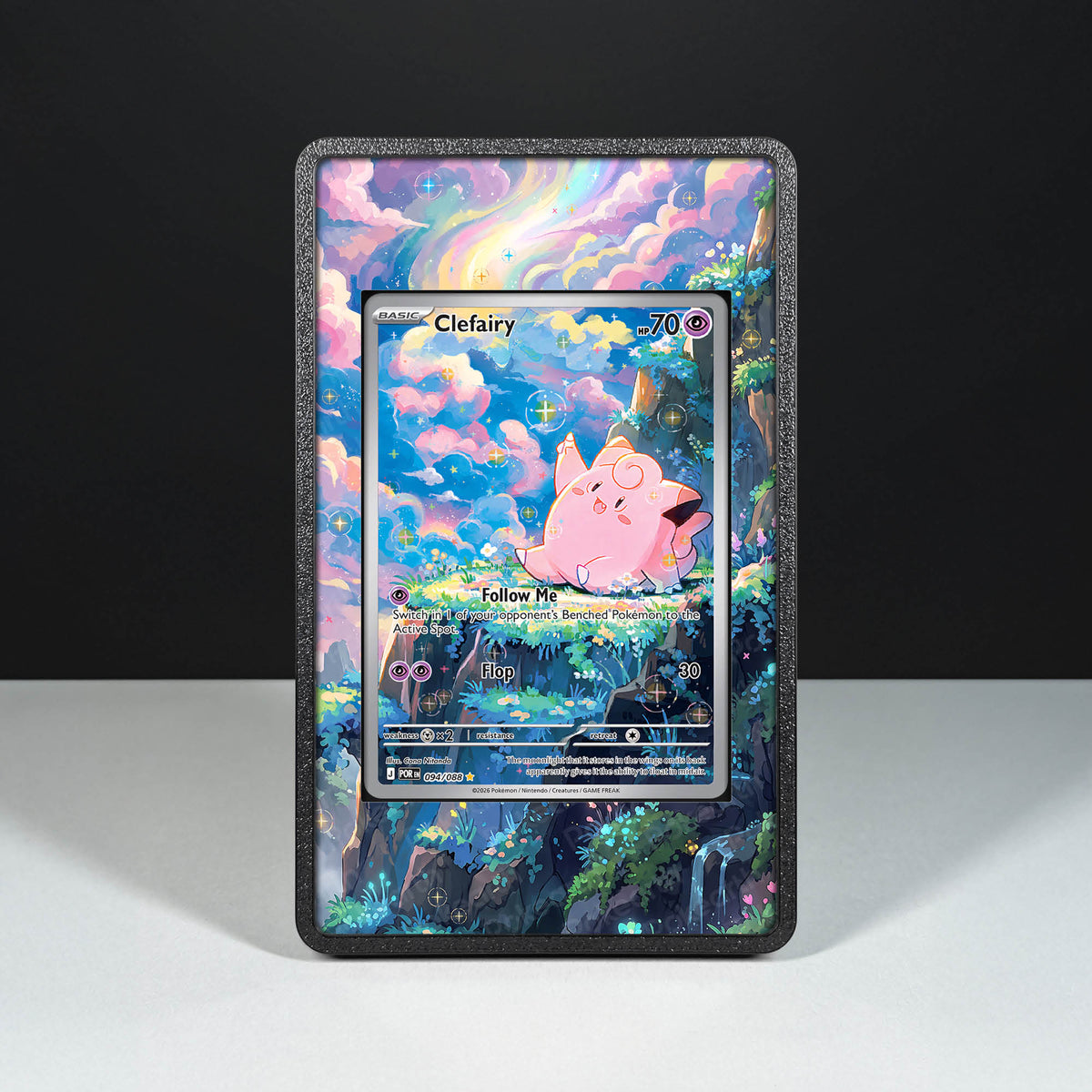 Clefairy 094/088 - Custodia con Artwork Esteso per Carte Pokémon