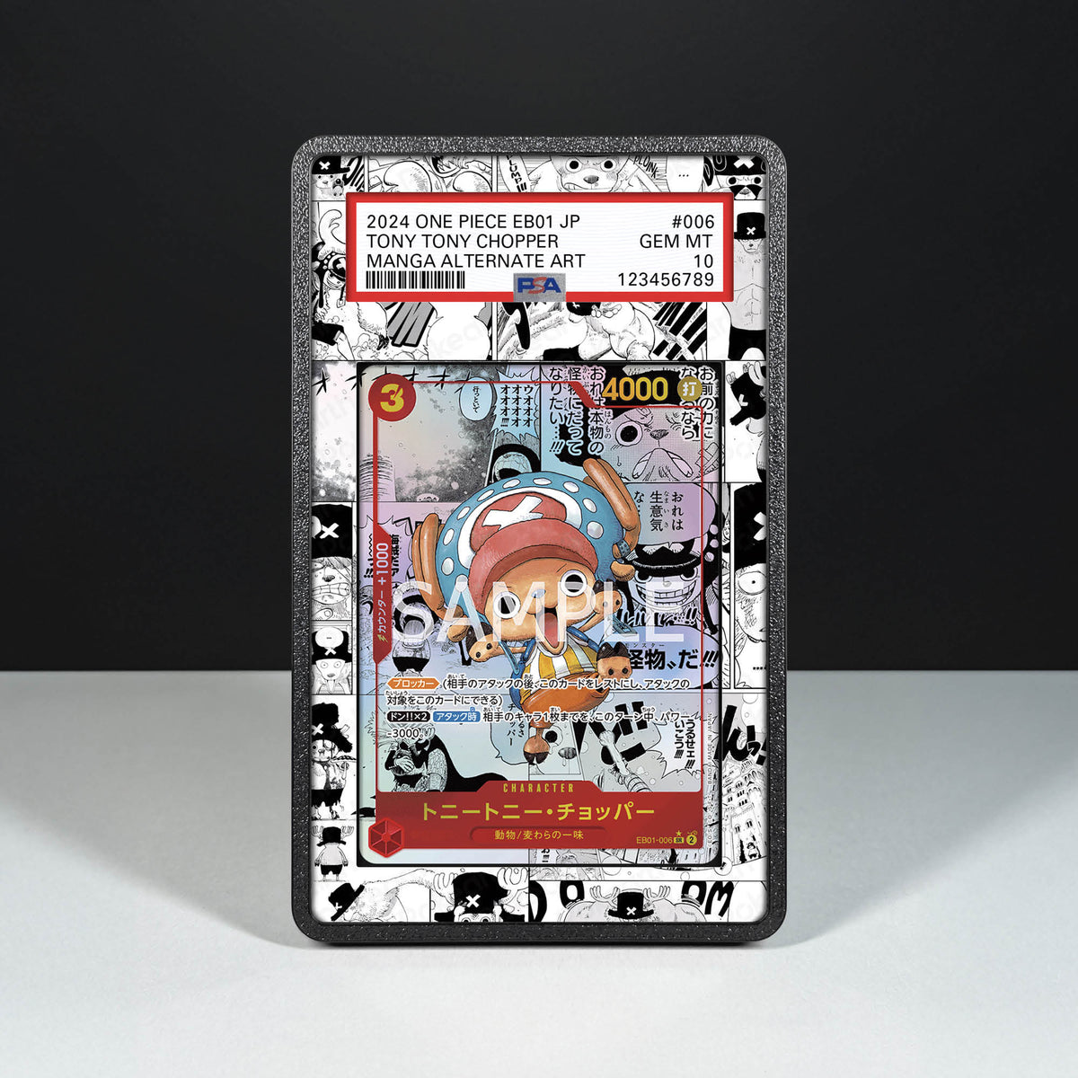 Tony Tony Chopper EB01-006 Manga - Graded Card Extended Artwork Display Case