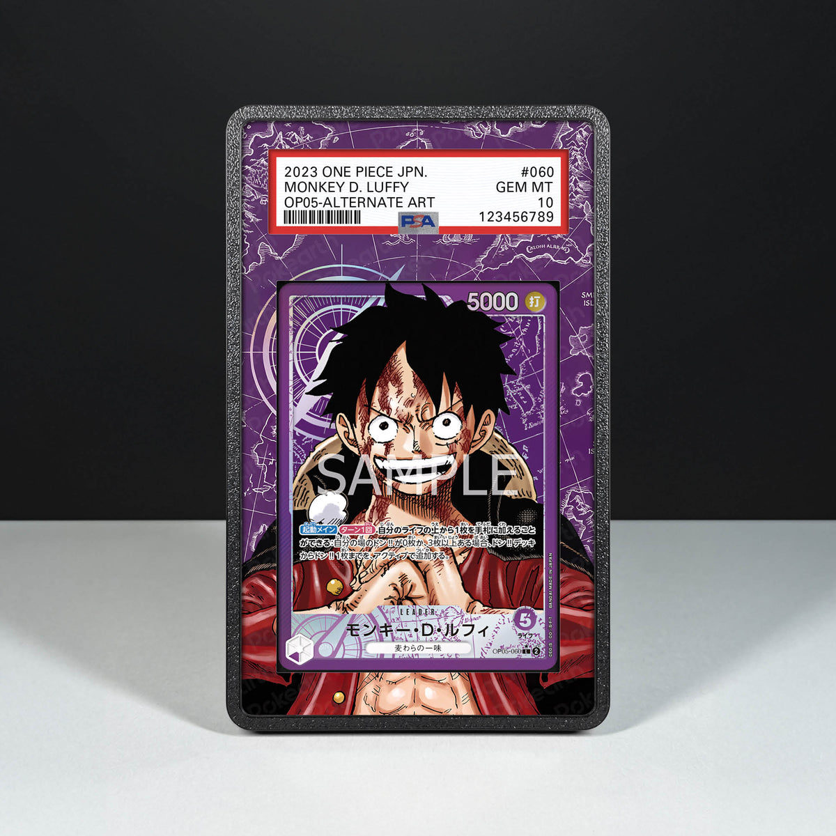 Monkey D. Luffy OP05-060 – Graded Card Holder mit erweitertem Artwork