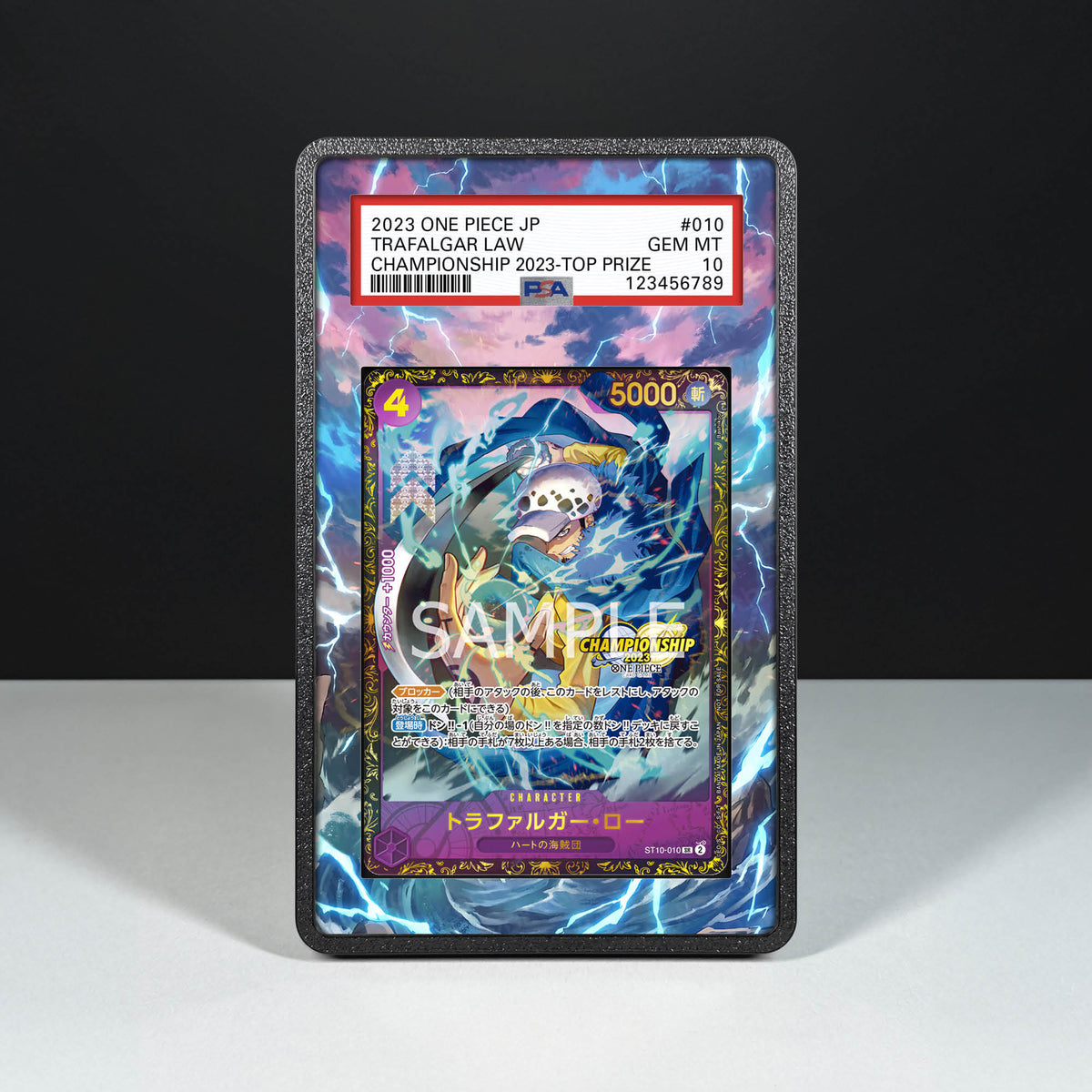 Trafalgar Law ST10-010 - Graded Card Extended Artwork Display Case