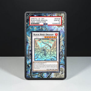 Drago Rosa Nera 039 Ghost Rare - Custodia con Artwork Esteso per Carte Gradate