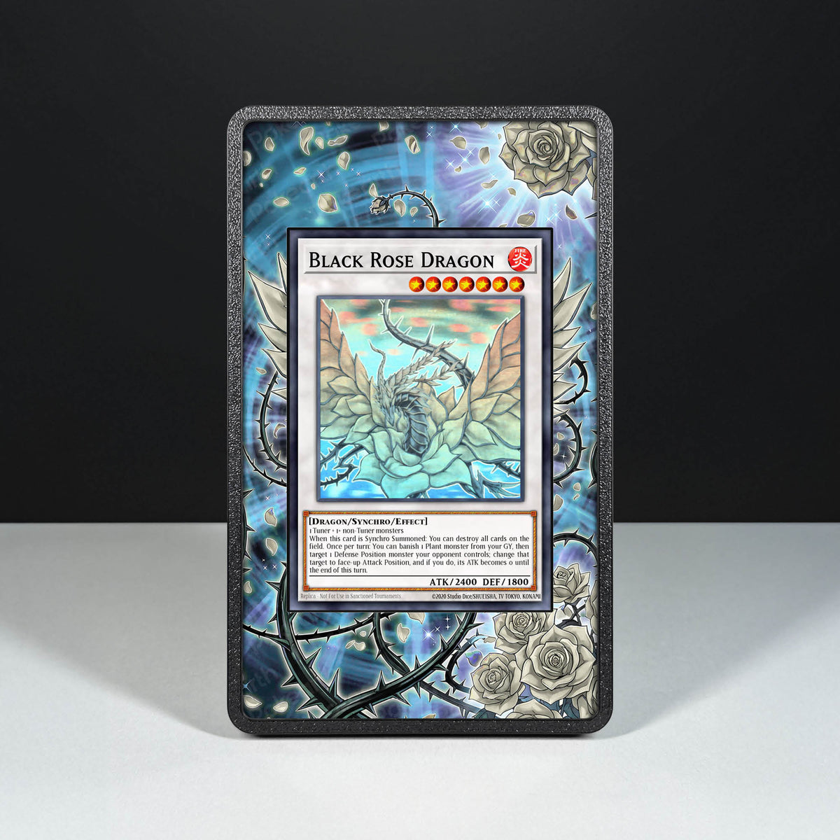 Schwarzer Rosendrache 039 Ghost Rare – Hülle mit erweitertem Artwork für Yu-Gi-Oh!-Karten