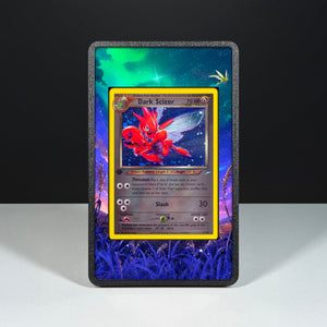 Dark Scizor 9/105 - Custodia con Artwork Esteso per Carte Pokémon - Display Case Extended Artwork Pokearth