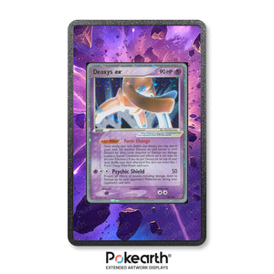 Deoxys ex 99/107 - Custodia con Artwork Esteso per Carte Pokémon - Display Case Extended Artwork Pokearth