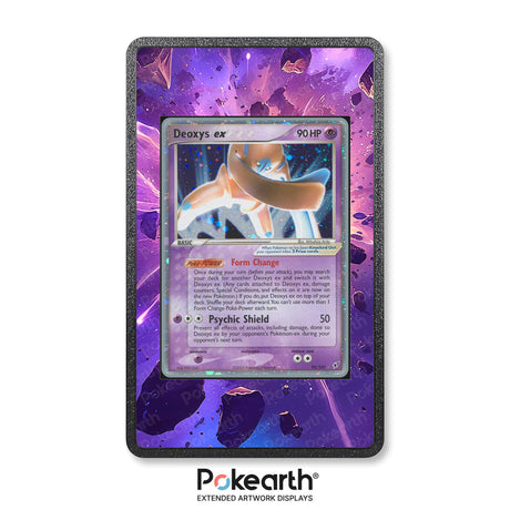 Deoxys ex 99/107 - Custodia con Artwork Esteso per Carte Pokémon - Display Case Extended Artwork Pokearth