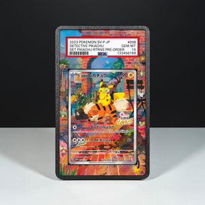 Detective Pikachu 098/SV-P - Graded Card Extended Artwork Display Case - Display Case Extended Artwork Pokearth