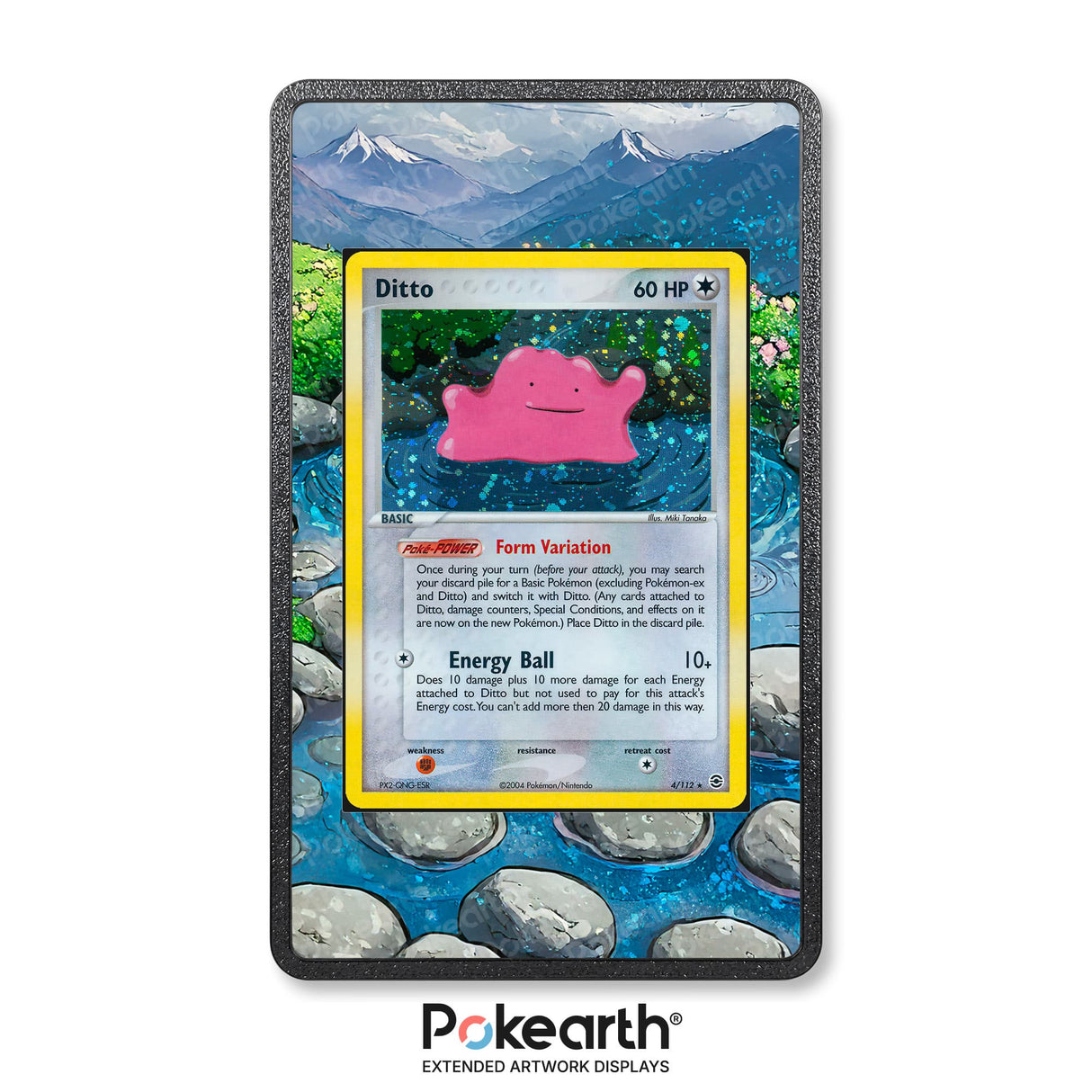 Ditto 4/112 - Custodia con Artwork Esteso per Carte Pokémon - Display Case Extended Artwork Pokearth