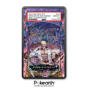 Donquixote Doflamingo OP04-019 - Graded Card Extended Artwork Display Case - Display Case Extended Artwork Pokearth