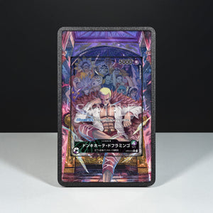 Donquixote Doflamingo OP04-019 - Custodia con Artwork Esteso per Carte One Piece - Display Case Extended Artwork Pokearth