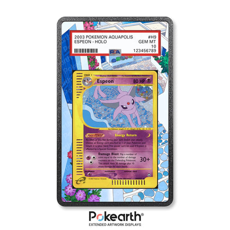 Espeon H9/H32 - Graded Card Extended Artwork Display Case - Display Case Extended Artwork Pokearth