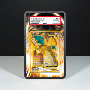 Dragonite EX 106/108 - Graded Card Extended Artwork Display Case - Display Case Extended Artwork Pokearth