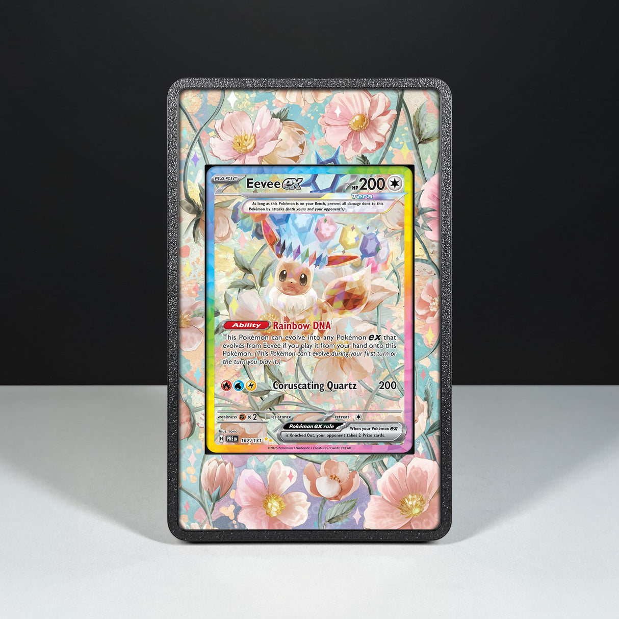 Eevee ex 167/131 - Custodia con Artwork Esteso per Carte Pokémon - Display Case Extended Artwork Pokearth