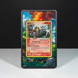 Entei Gold Star 113/115 - Custodia con Artwork Esteso per Carte Pokémon - Display Case Extended Artwork Pokearth