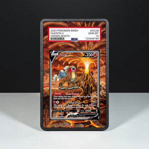 Entei V GG36/GG70- Graded Card Extended Artwork Display Case - Display Case Extended Artwork Pokearth