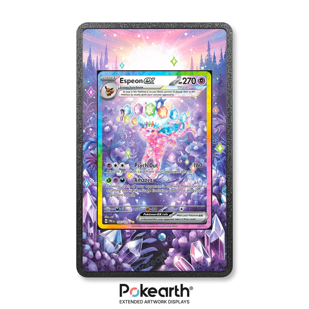 Espeon ex 155/131 - Custodia con Artwork Esteso per Carte Pokémon - Display Case Extended Artwork Pokearth