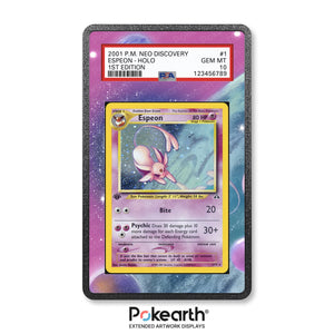 Espeon 1/75 - Graded Card Extended Artwork Display Case - Display Case Extended Artwork Pokearth
