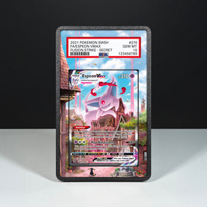 Espeon VMAX 270/264- Graded Card Extended Artwork Display Case - Display Case Extended Artwork Pokearth