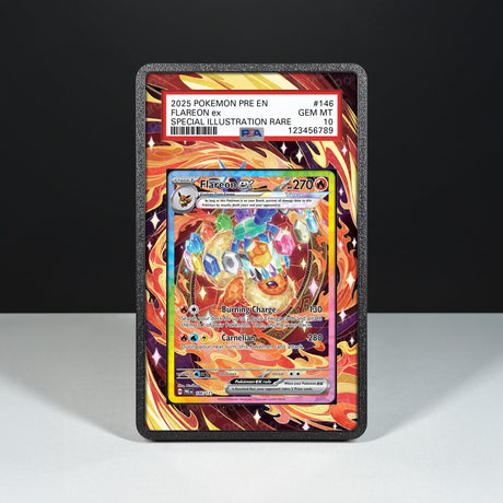 Flareon ex 146/131 - Graded Card Extended Artwork Display Case - Display Case Extended Artwork Pokearth
