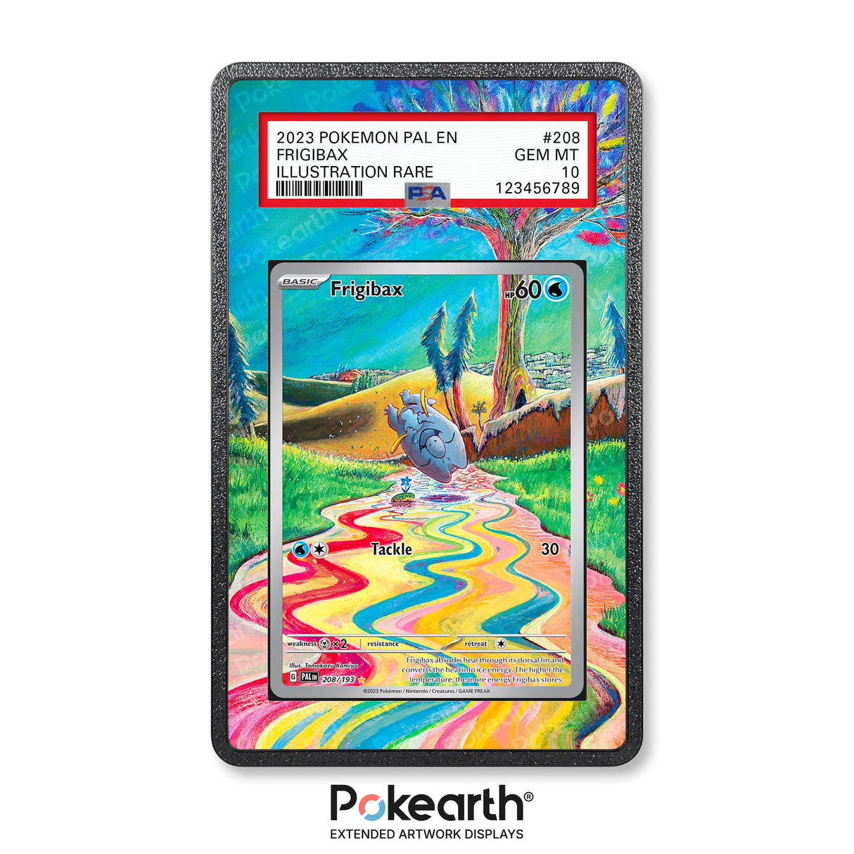 Frigibax 208/193 - Graded Card Extended Artwork Display Case - Display Case Extended Artwork Pokearth