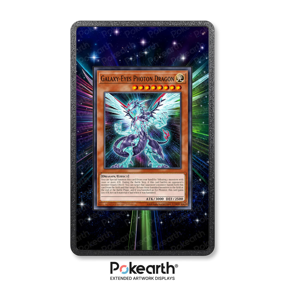 Drago Fotonico Occhi Galattici 011 - Custodia con Artwork Esteso per Carte Yu-Gi-Oh! - Display Case Extended Artwork Pokearth