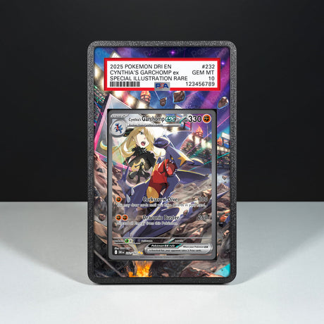 Cynthia's Garchomp ex 232/182 - Graded Card Extended Artwork Display Case - Display Case Extended Artwork Pokearth
