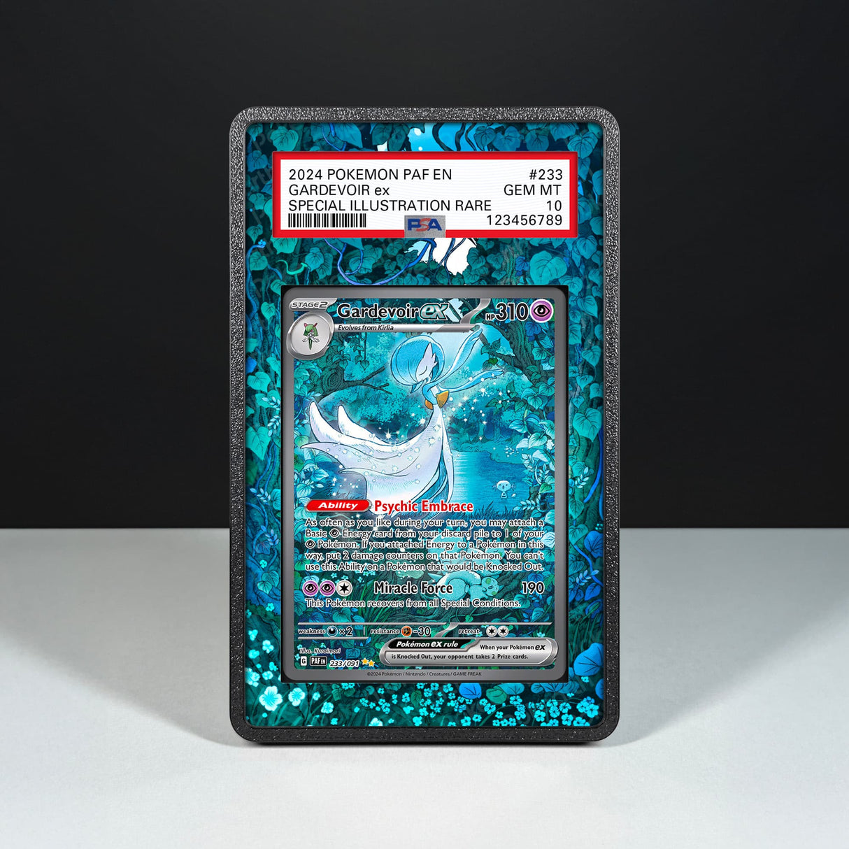 Gardevoir ex 233/091 - Graded Card Extended Artwork Display Case - Display Case Extended Artwork Pokearth