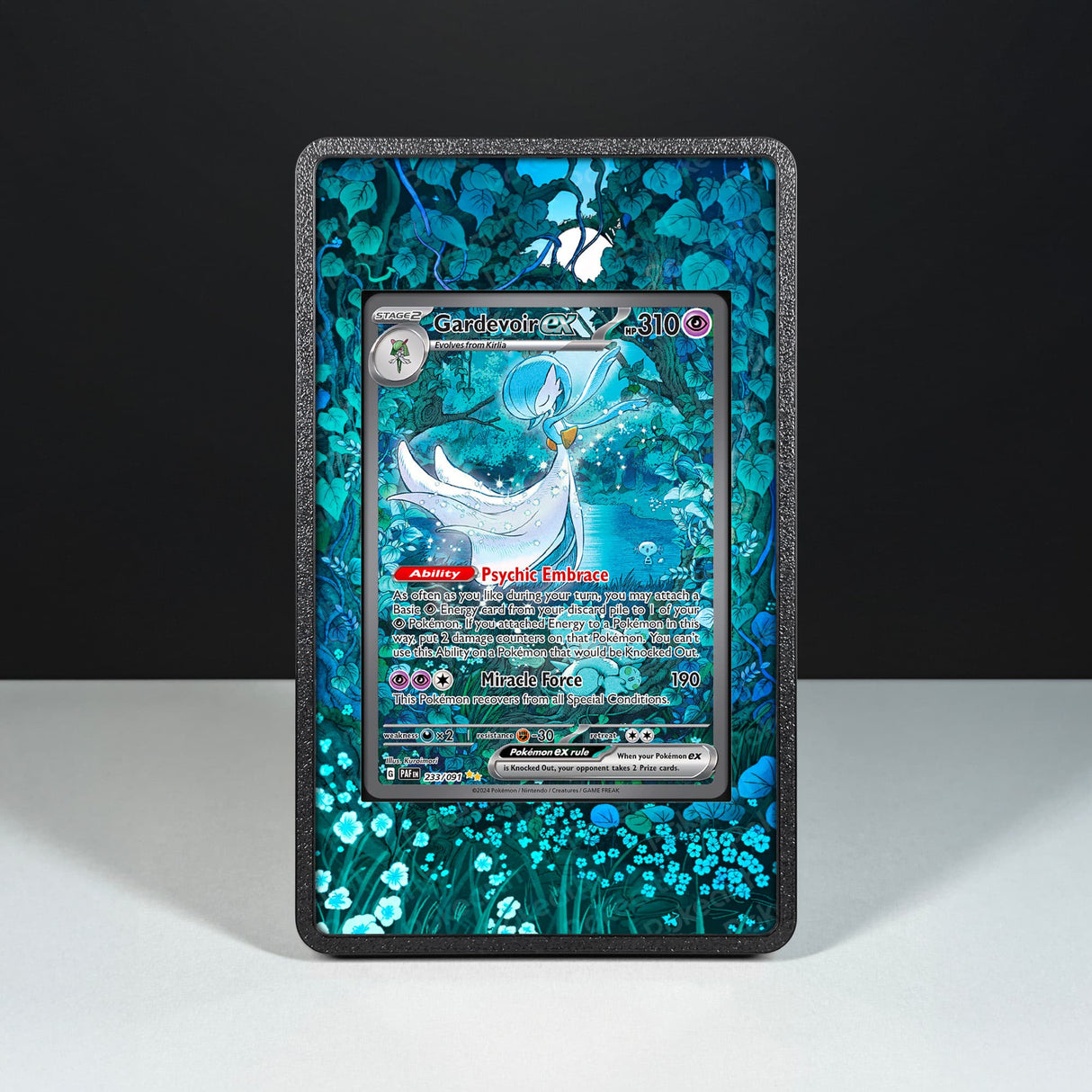 Gardevoir ex 233/091 - Custodia con Artwork Esteso per Carte Pokémon - Display Case Extended Artwork Pokearth