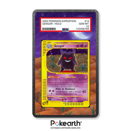 Gengar 13/165 - Graded Card Extended Artwork Display Case - Display Case Extended Artwork Pokearth