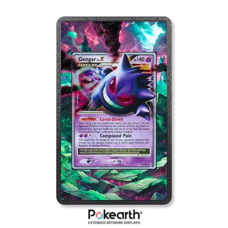 Gengar Lv.X 97/99 - Custodia con Artwork Esteso per Carte Pokémon - Display Case Extended Artwork Pokearth