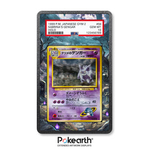 Sabrina's Gengar No. 094 - Graded Card Extended Artwork Display Case - Display Case Extended Artwork Pokearth