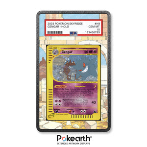 Gengar H9/H32 - Graded Card Extended Artwork Display Case - Display Case Extended Artwork Pokearth